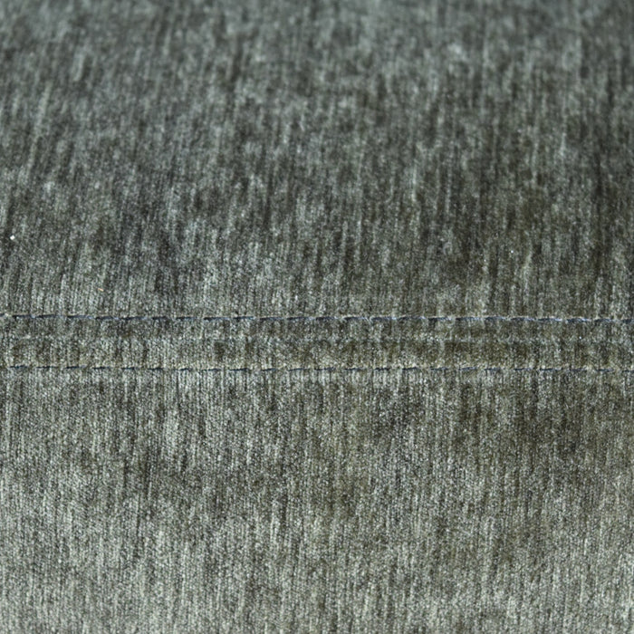 Rustic Green Chenille Sofa Seam Detail