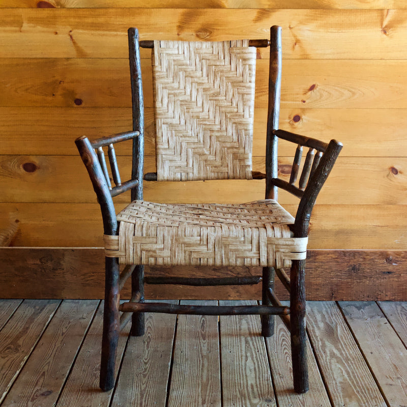 Adirondack Rustic Keene Valley Chair in Hickory and Splint