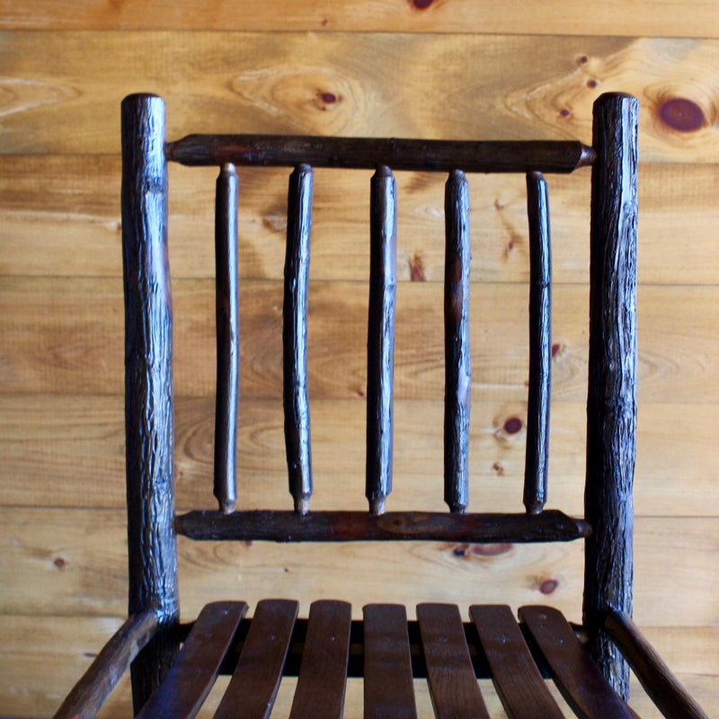 Adirondack rustic hickory bar stool 