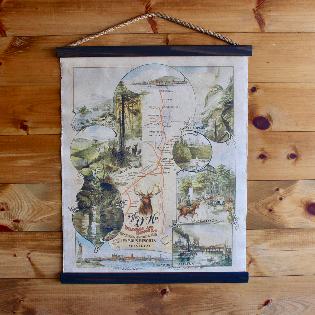 Deleware & Hudson Railway hanging wall canvas