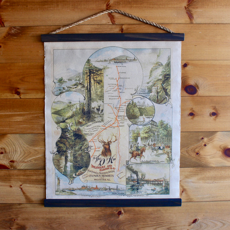 Deleware & Hudson Railway hanging wall canvas