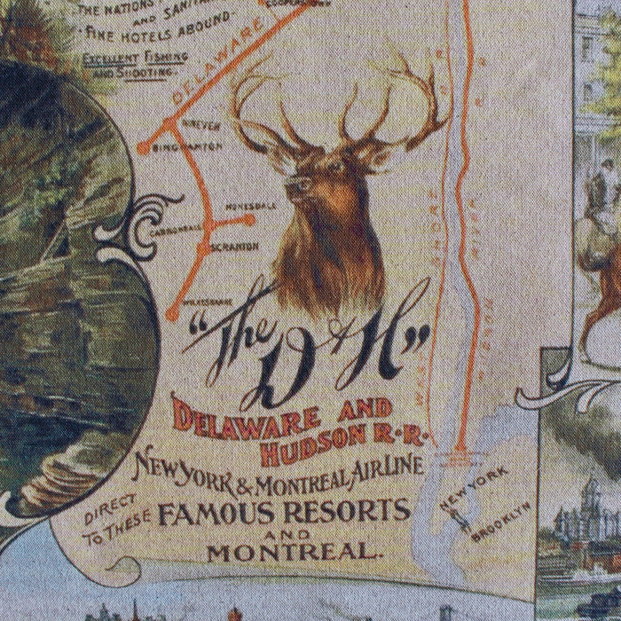 Deleware & Hudson hanging wall canvas