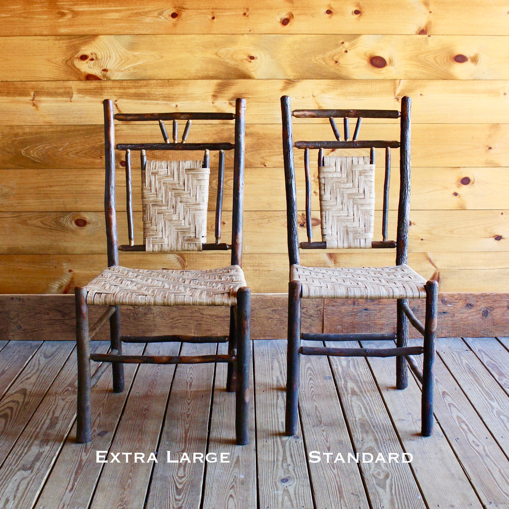 Hickory and Splint Dining Chair | Handmade Adirondack Rustic Furniture ...