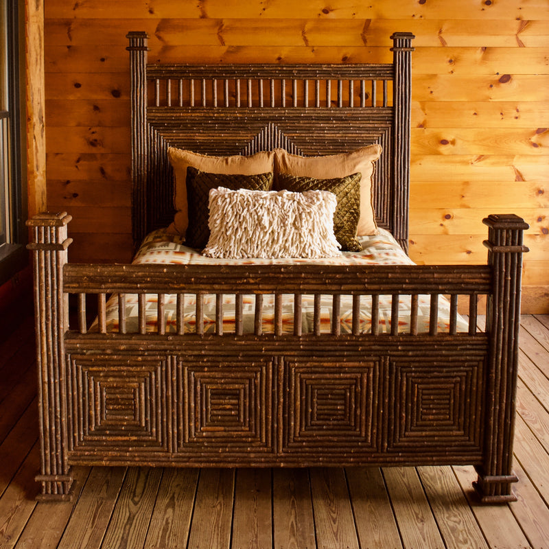 Great Camp Eco-Friendly Rustic Mosaic Bed