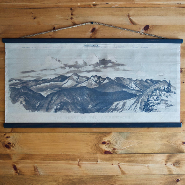 Heart of the Adirondacks Canvas Wall Chart | Dartbrook Signature Collection