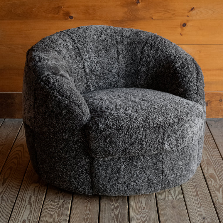 Sheepskin Swivel Chair