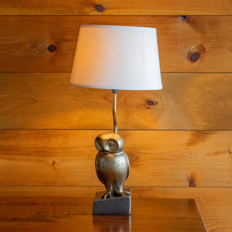 Golden Owl Accent Lamp