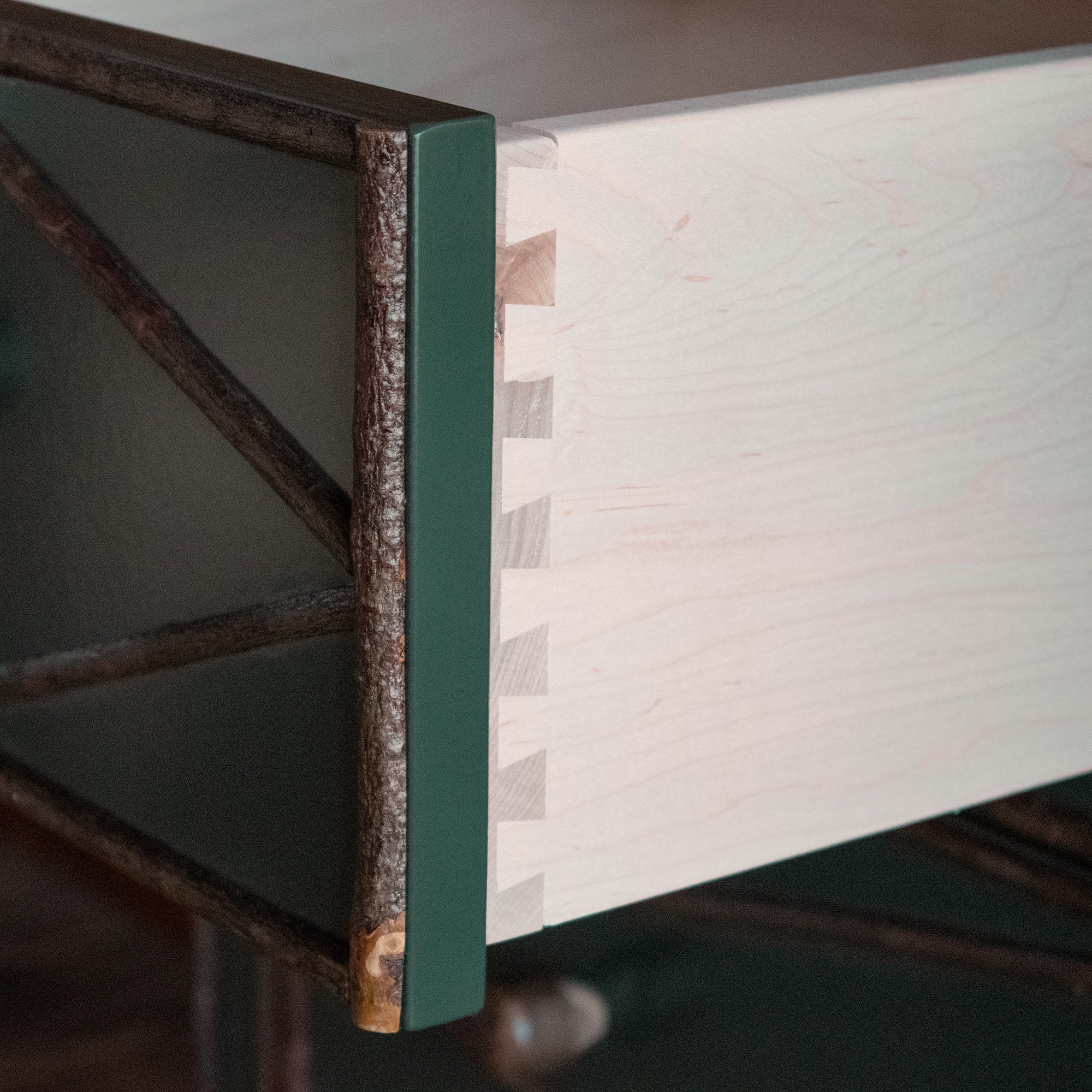 Handcrafted Bear Island Dresser | Rustic Green Four-Drawer Dresser Dartbrook Rustic Goods Handcrafted Bear Island Dresser | Rustic Green Four-Drawer Dresser Dartbrook Rustic Goods