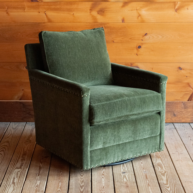 Placid Swivel Chair in Everest Forest