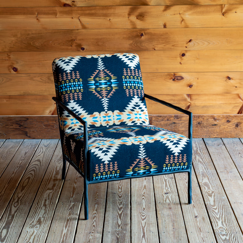 Hammered Metal Frame Chair in Pendleton Rancho Arroyo