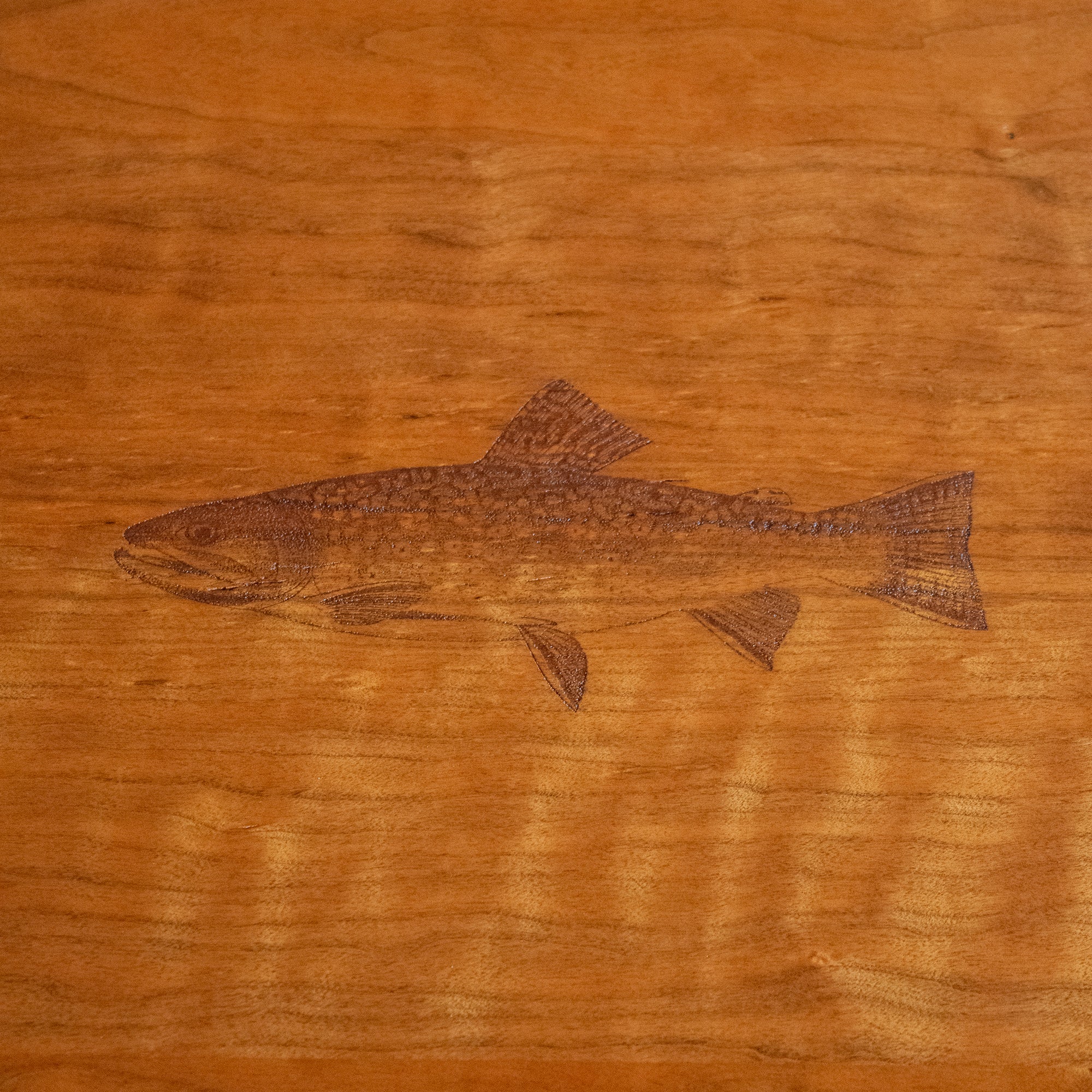 brook trout fishing pole Fly Rod Trout End Table