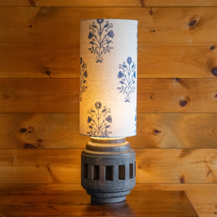 Wood Wheel Accent Lamp