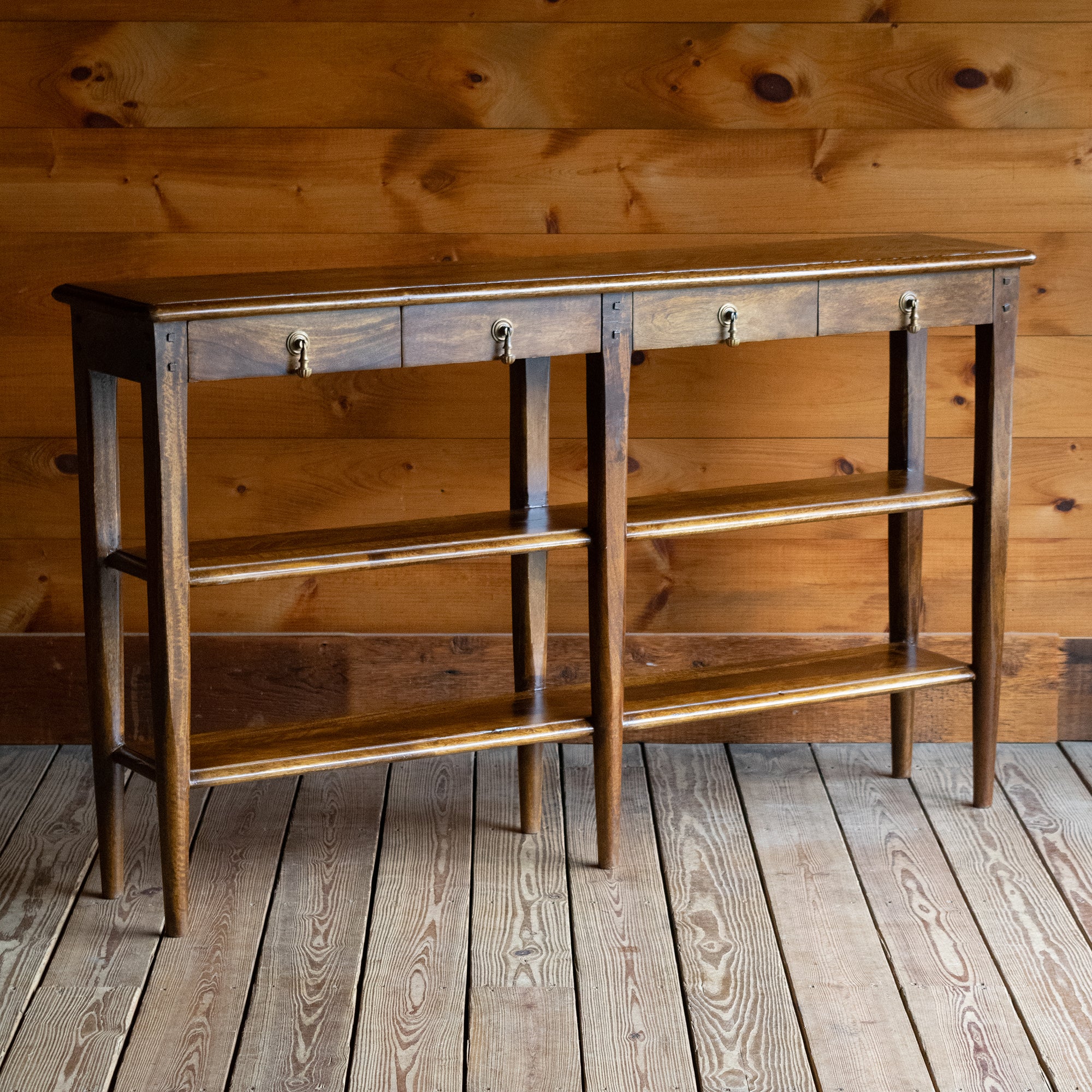 Rustic Rectangular Narrow Table Narrow Wood Console Table | 13.5