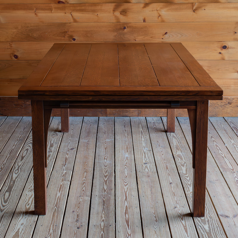 Stickley Mission Drawtop Dining Table, End View
