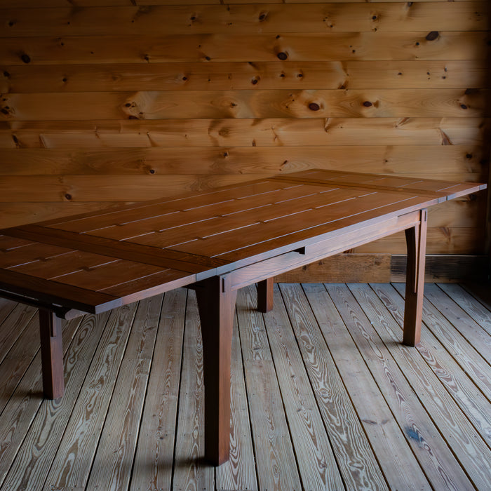 Stickley Mission Drawtop Dining Table,  Extended Leaves