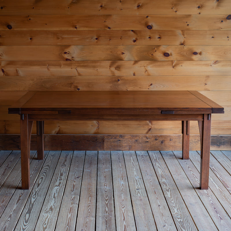 Stickley Mission Drawtop Dining Table, Side View
