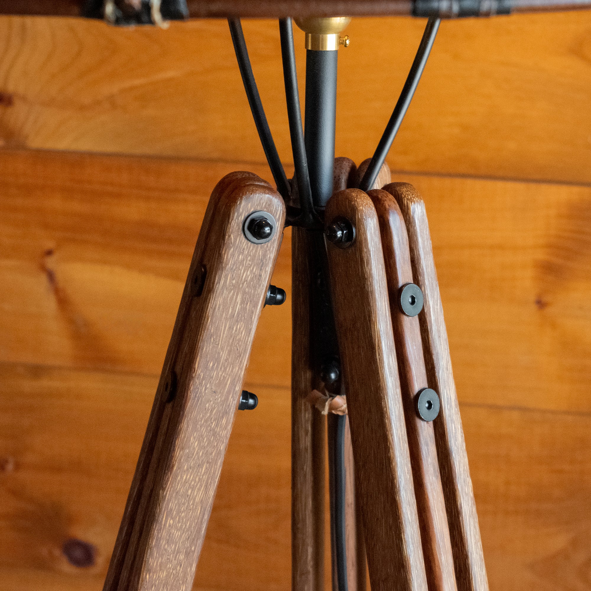 Wooden tripod floor lamp base cheap