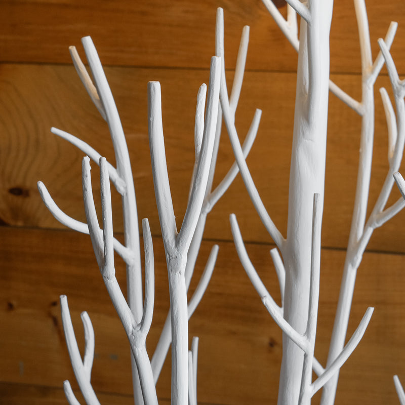 Iron Twig Floor Lamp White Painted Iron Tree Branch Floor Lamp Dartbrook Rustic Goods