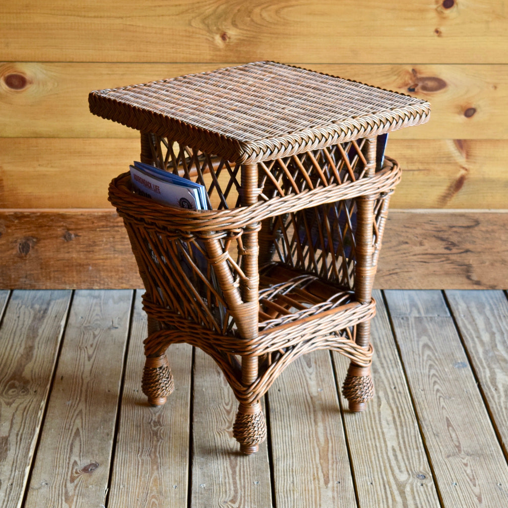 Wicker Pocket/Magazine Table