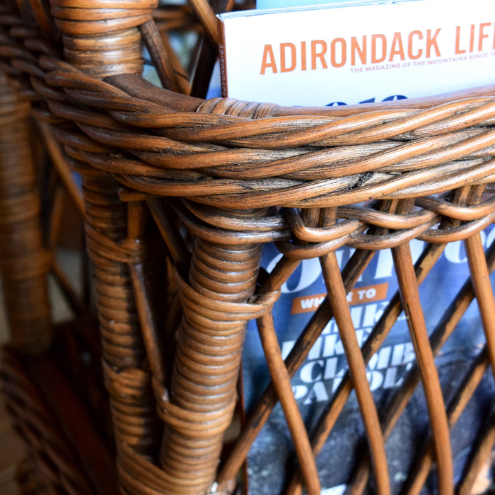 Wicker Pocket/Magazine Table