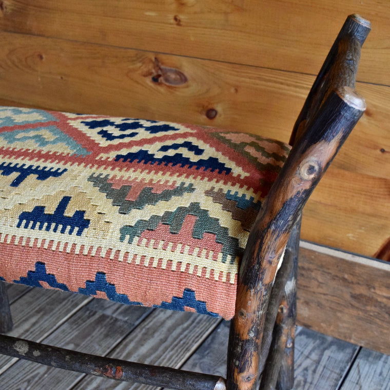 Roman Bench with Vintage Kilim Seat | Dartbrook Signature Collection