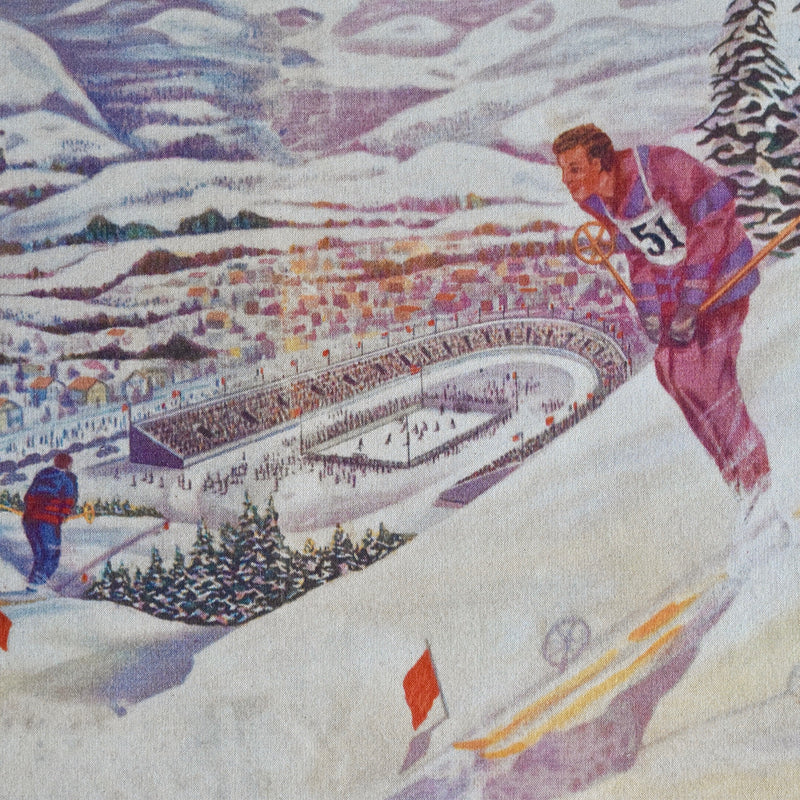 1932 Lake Placid Essex County Olympic Wall Chart