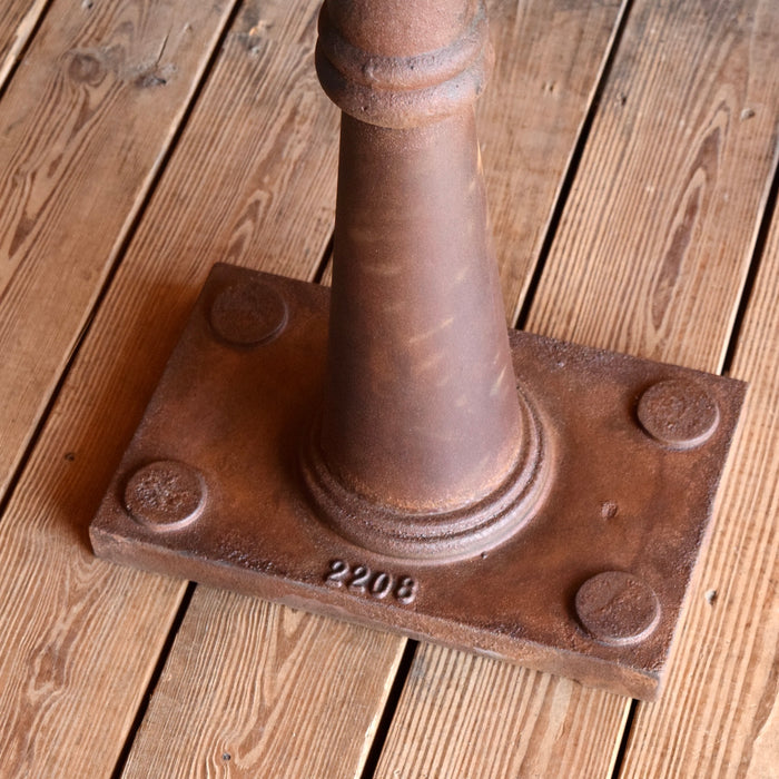 Rustic Reclaimed Teak and Iron Console Table 