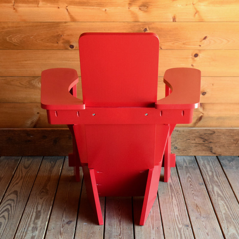 Red Classic Adirondack Westport Chair in Pine or Cypress