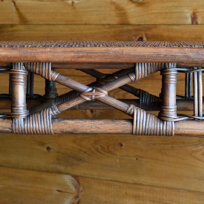 Stick Rattan Console Sofa Table