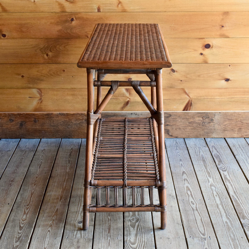 Stick Rattan Console Sofa Table