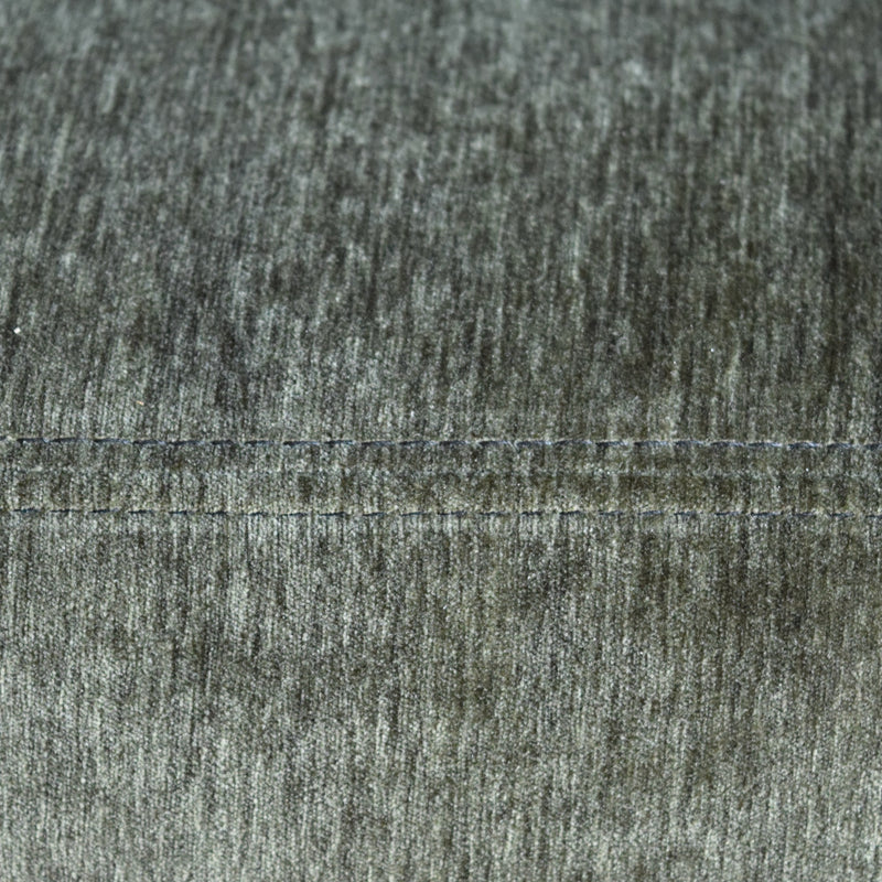 Rustic Green Chenille Sofa Seam Detail