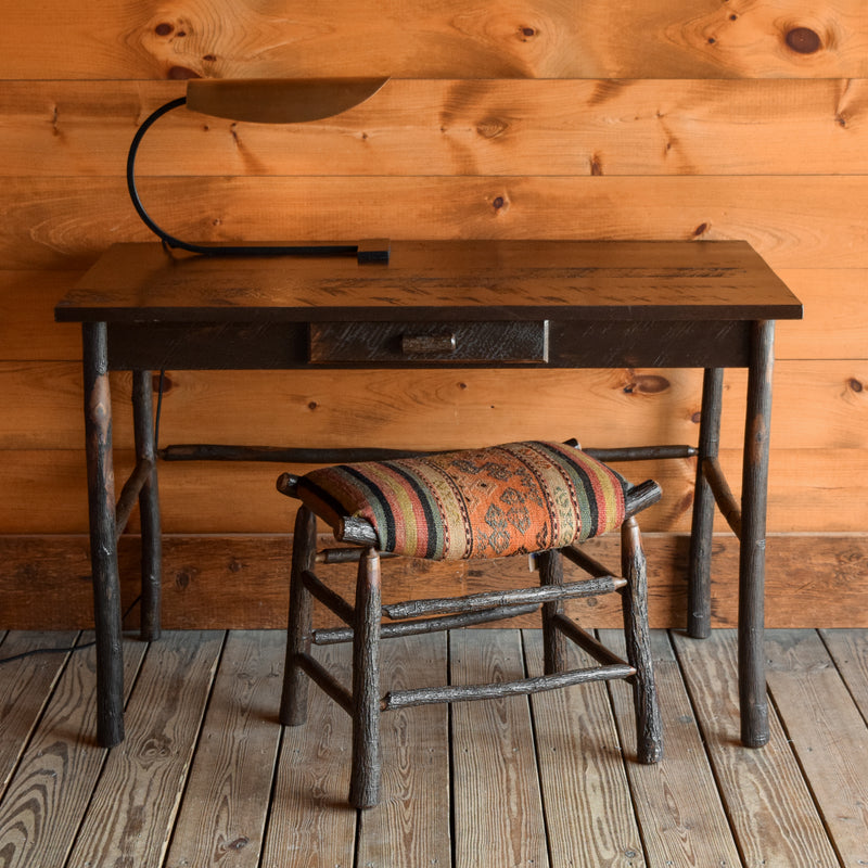 46" Pine & Hickory Desk with Drawer 