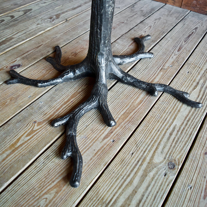 Iron Root Base Dining Table with Barnwood Top
