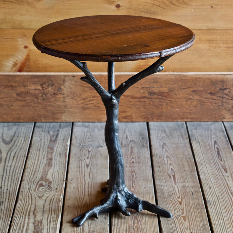 Iron Root Base Side Table with Pine Top | Dartbrook Signature Collection