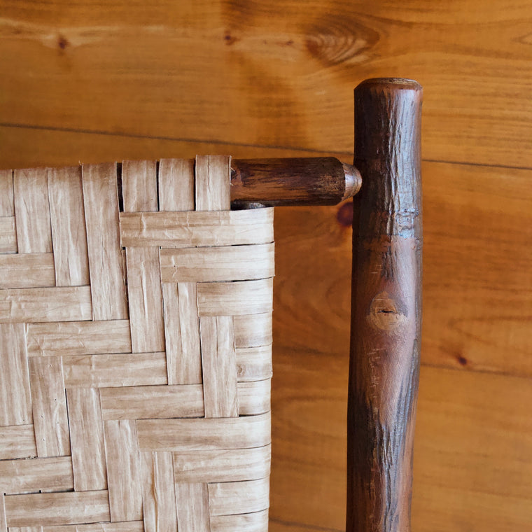 Adirondack Rustic Keene Valley Chair in Hickory and Splint
