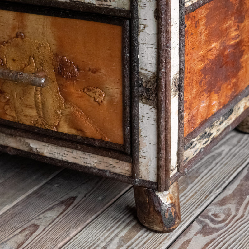 Premium Pine, White Birch, Yellow Birch, and Willow Dresser with Seven Drawers