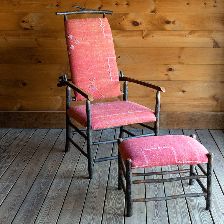 Morris Chair and Ottoman in Hickory with Cactus Silk | Dartbrook Signature Collection
