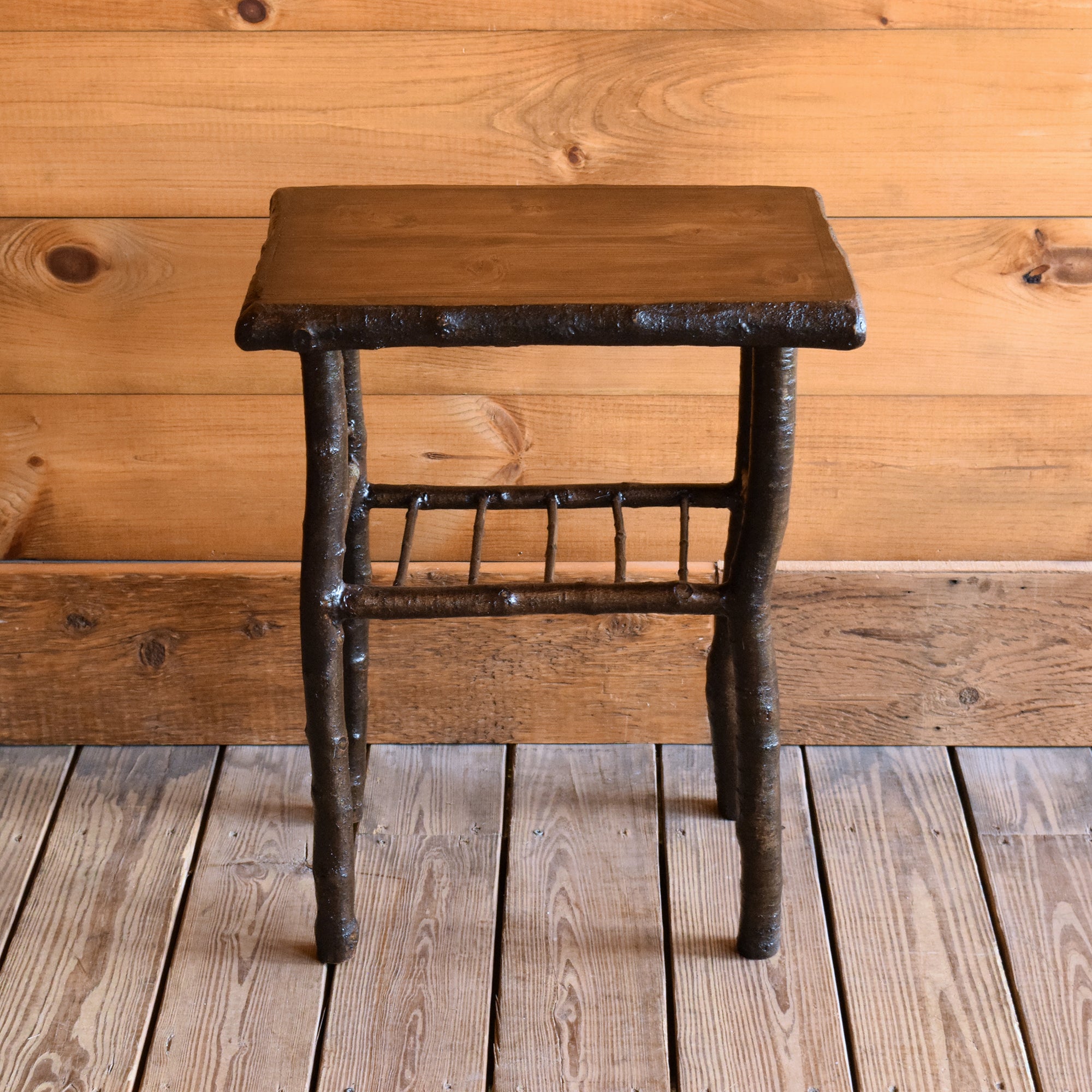 Rustic Side Table | Rustic Branch and Twig Side Table – Dartbrook ...