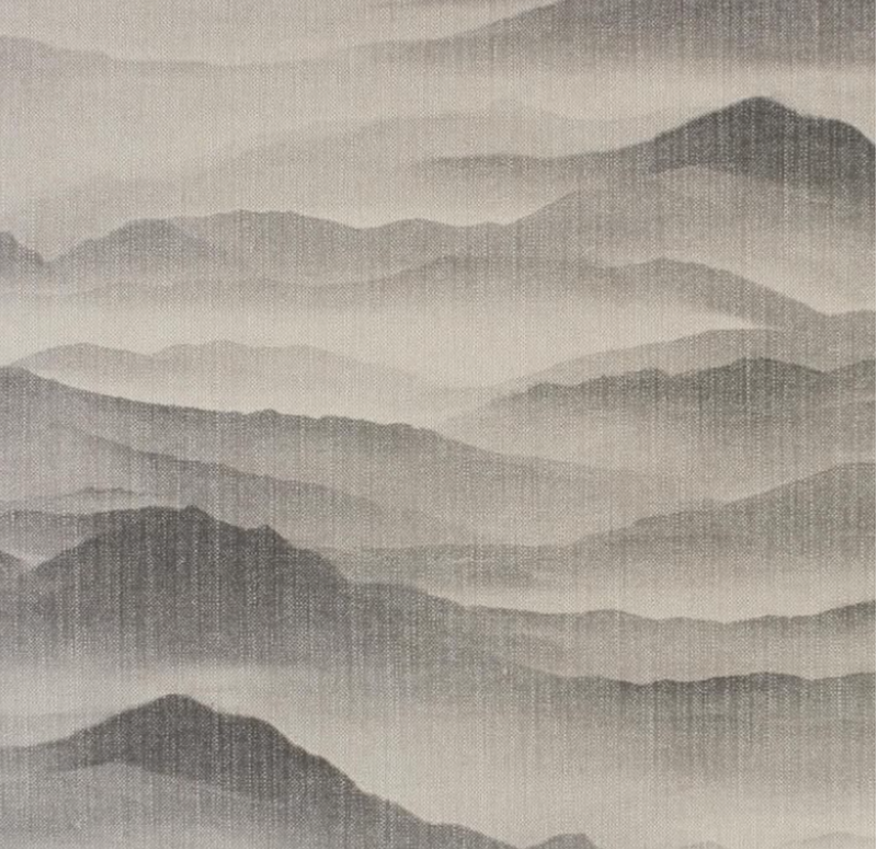 Cotton and Linen Blend Fabric, Elevation Fog
