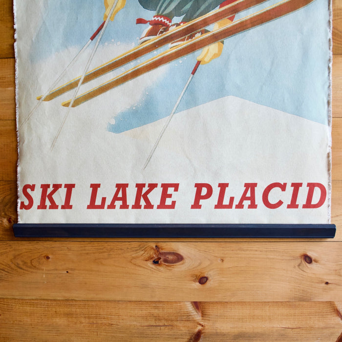 Ski Lake Placid Canvas Wall Chart Poster