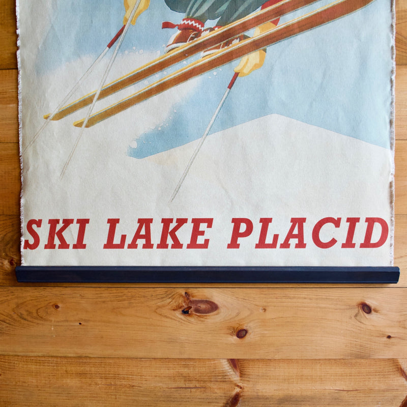 Ski Lake Placid Canvas Wall Chart Poster