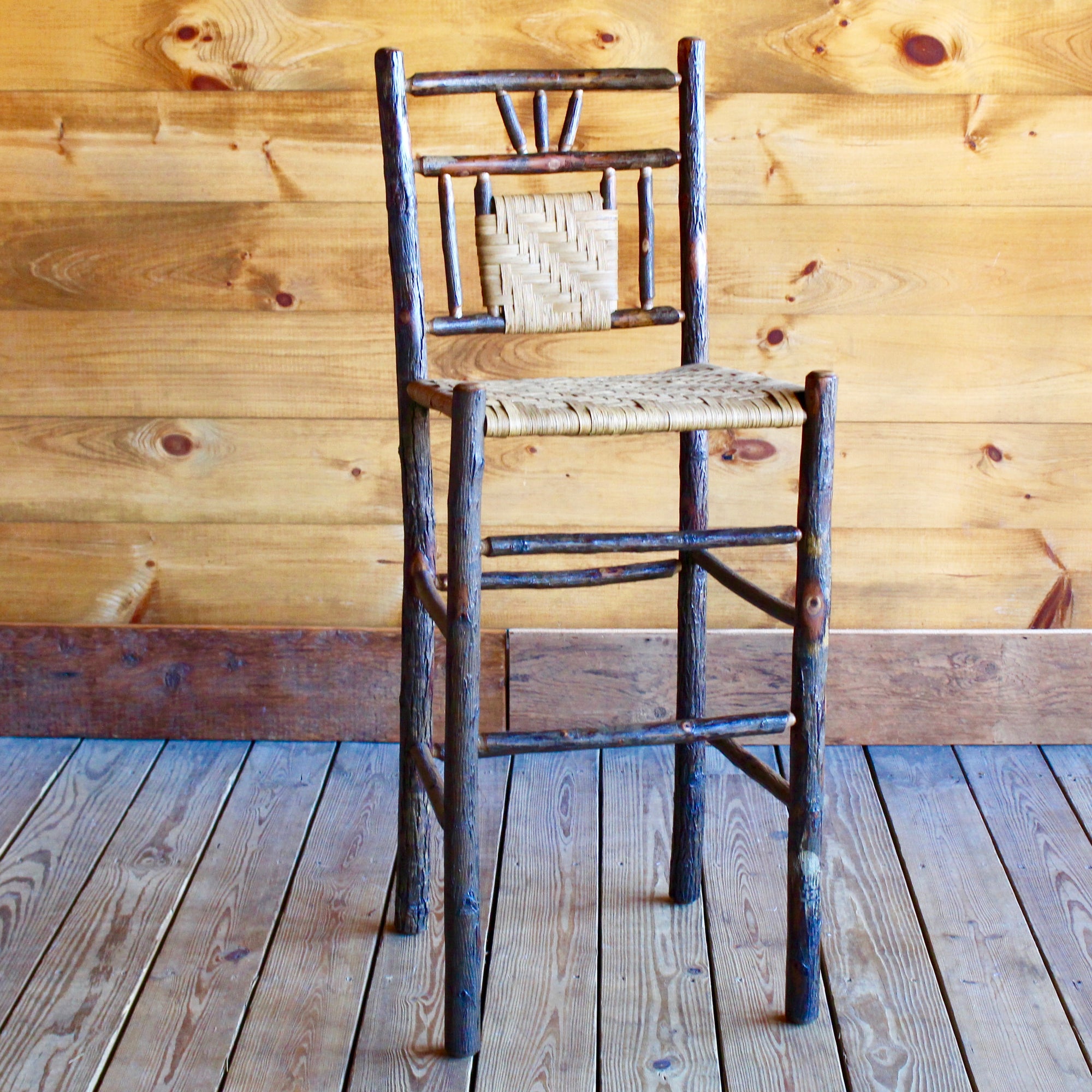 Scout's Honor Hickory and Splint Bar Stool Dartbrook Signature Collection