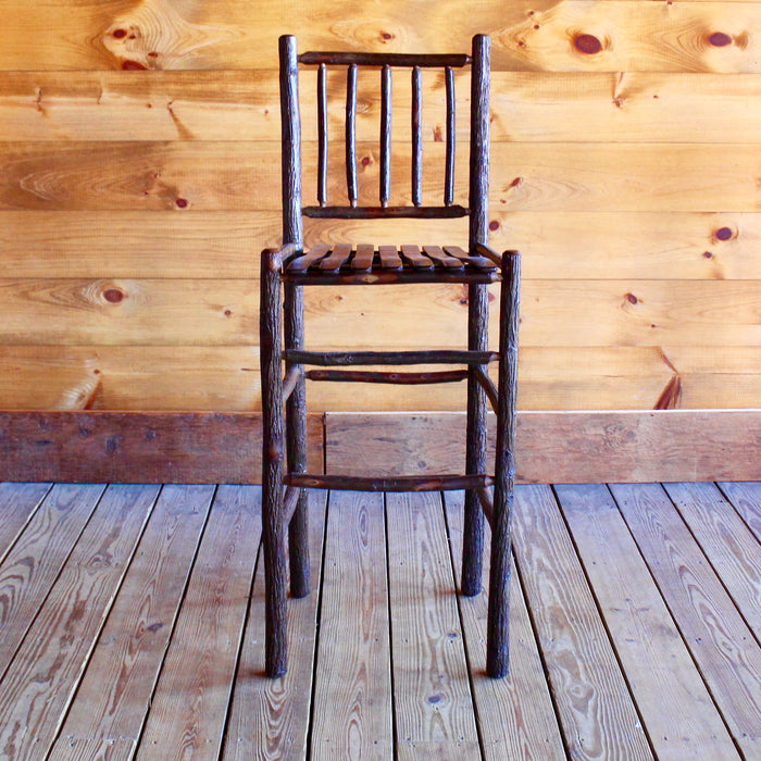 Adirondack rustic hikory bar stool