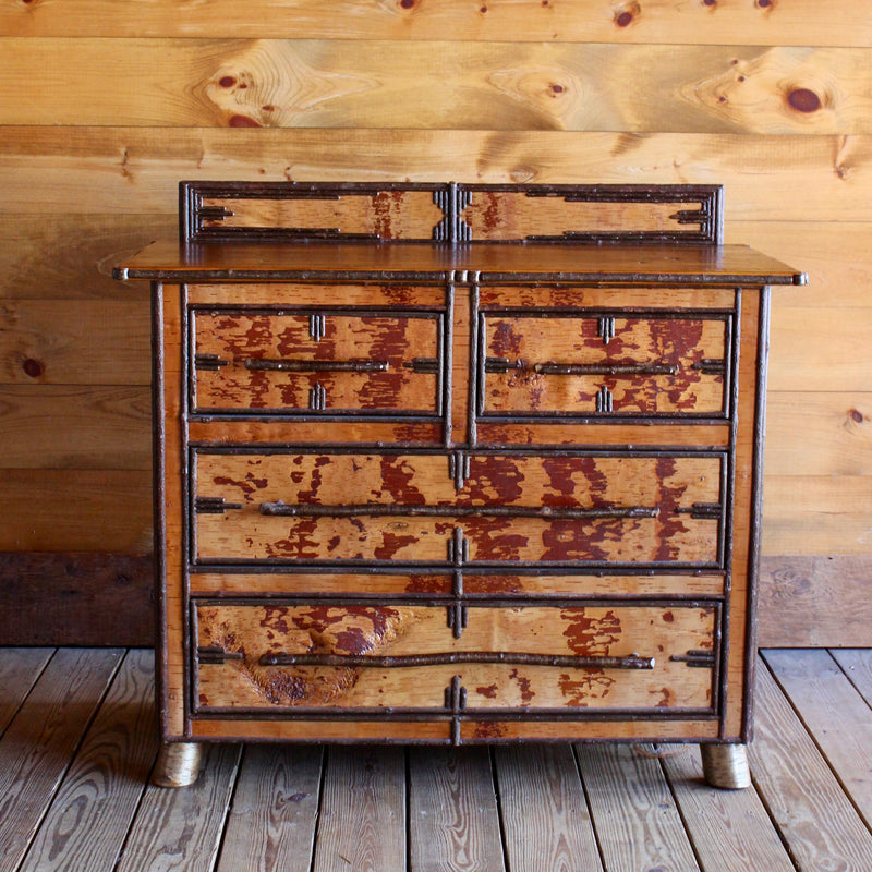 Deer Island Rustic Birch Dresser 