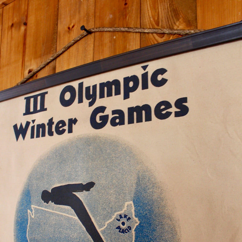 1932 lake placid winter olympic wall canvas