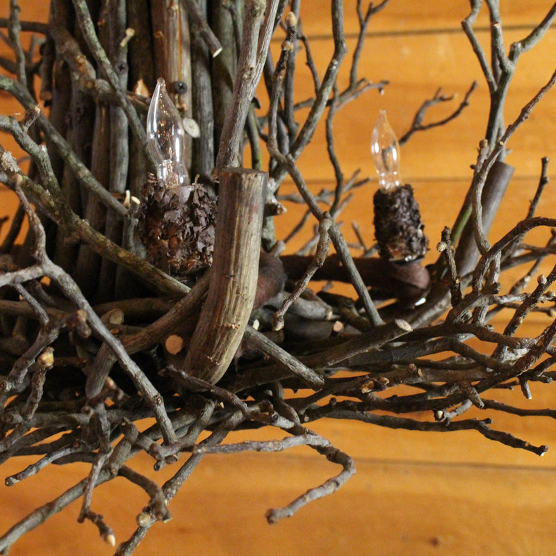 rustic gothics twig chandelier 