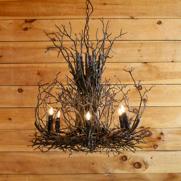 rustic gothics twig chandelier 