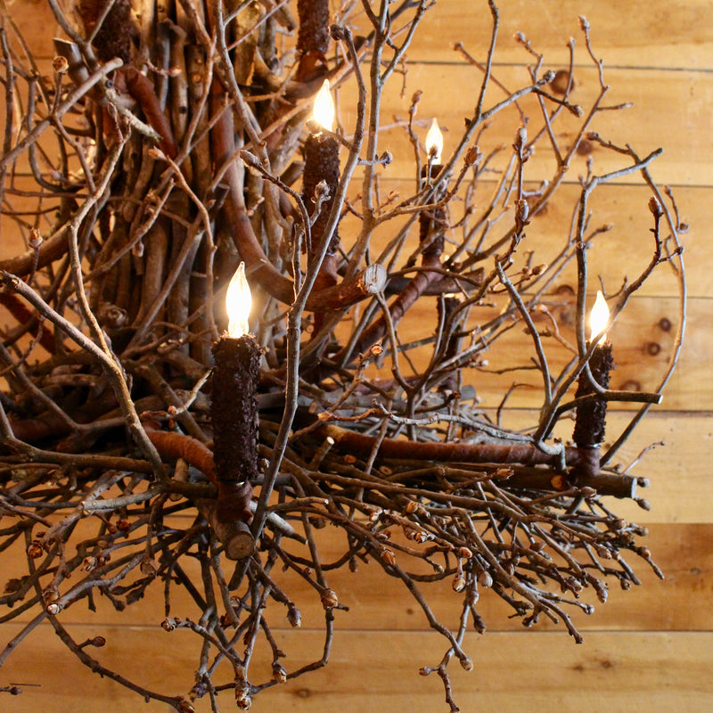 Gothics Twig Chandelier Rustic Lighting Dartbrook Rustic Goods