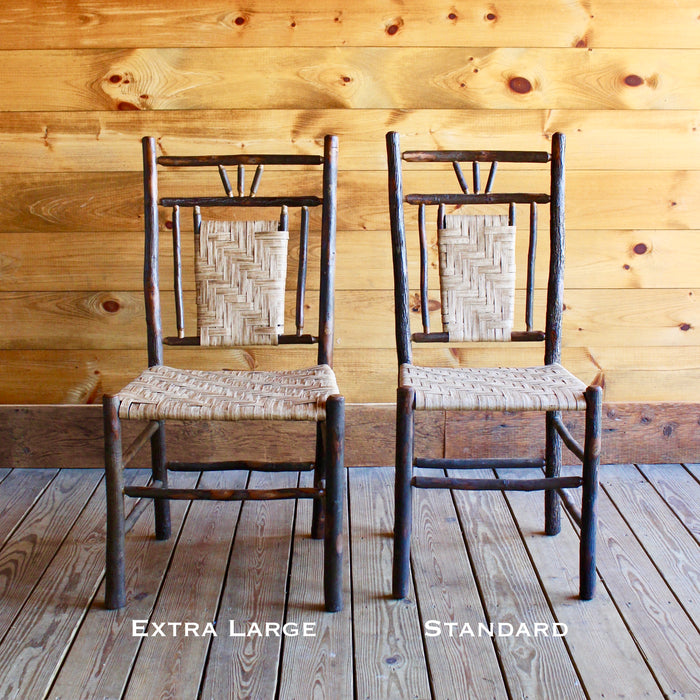 Adirondack Rustic Hickory & Splint Handmade Dining Chair