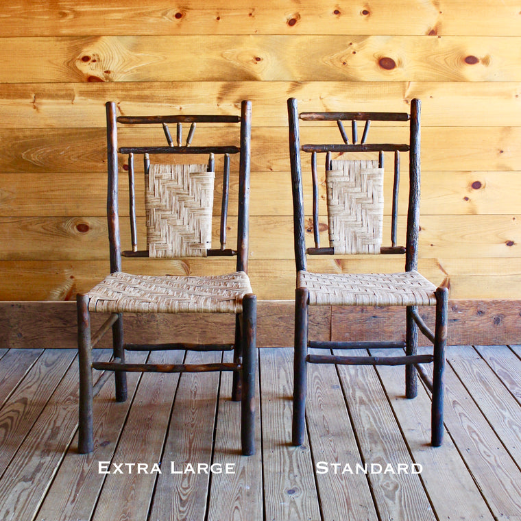 Adirondack Rustic Hickory & Splint Handmade Dining Chair